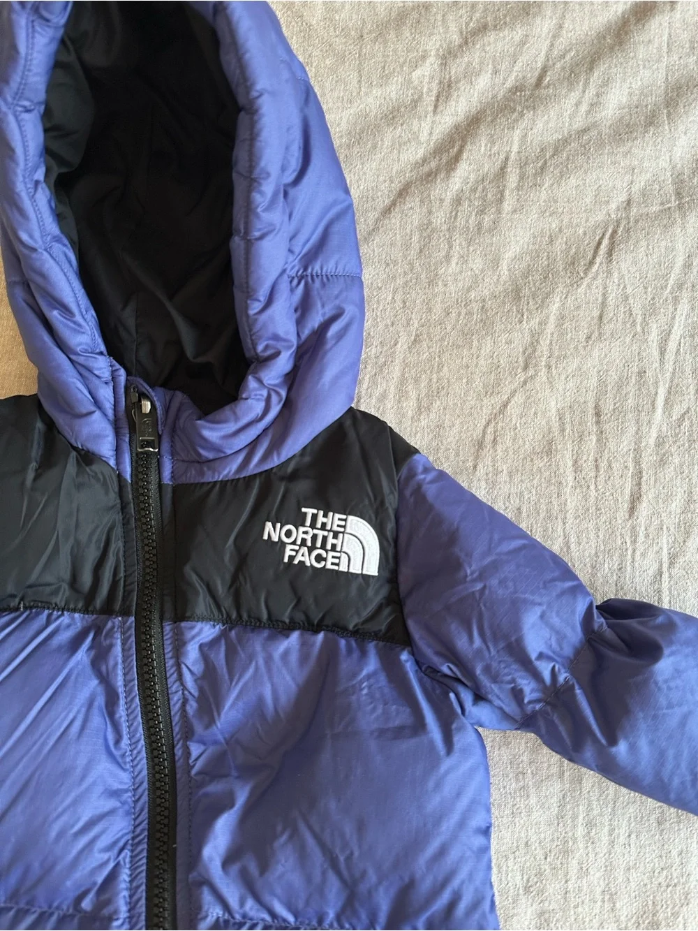 The North Face Baby Nuptse One-Piece Bunting Suit 12-18 M Cave Blue